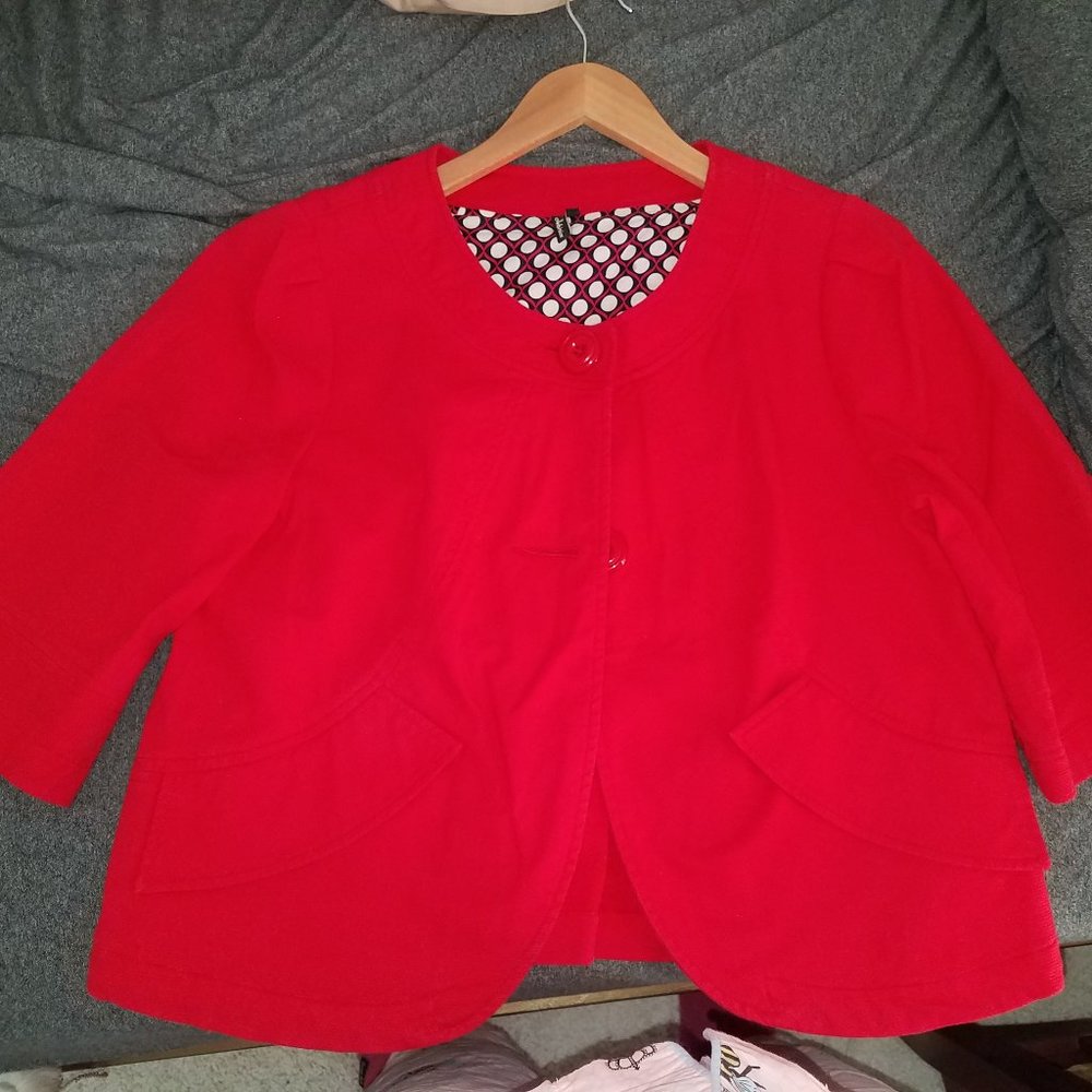 Ambition Red Swing Birdseye Jacket